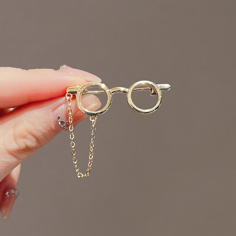 Sunglass Retainer Cord - Kreative Brillengestell-Metallbroschen, Sonnenbrillen-Quastenkette, Anstecknadel für Bankett,