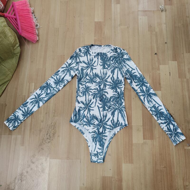 Tropische Palmen-Print-Bodysui – Swim Trunk Quick Dry Bewertung und Preis