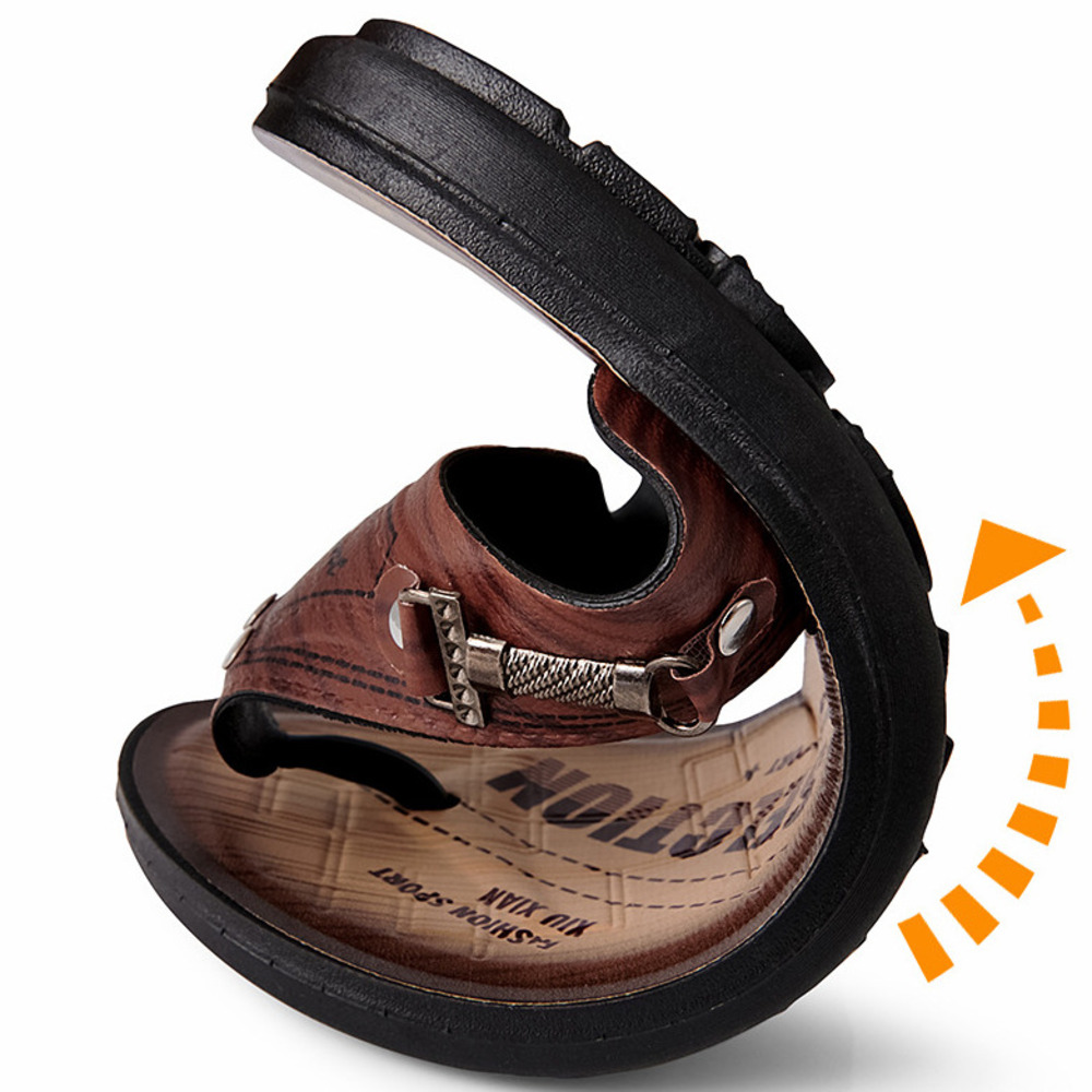 Herren Leder-Pantoffeln Clogs  – Flip Flop Leather Men Bewertung und Preis